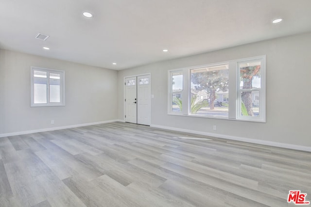 interior space featuring light hardwood / wood-style floors