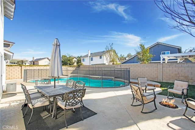 view of pool with a patio area