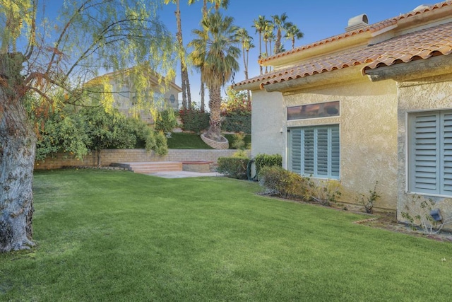 view of yard featuring a patio