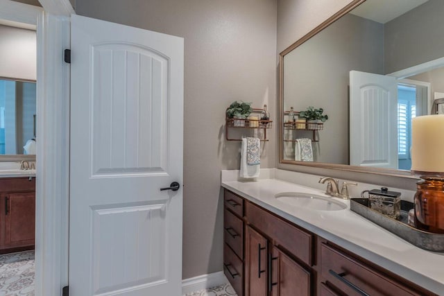 bathroom featuring vanity