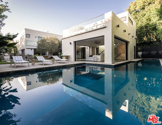 view of pool with a patio