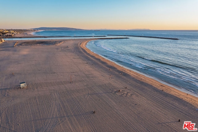 water view featuring a beach view