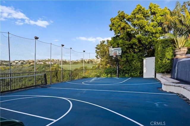 view of basketball court