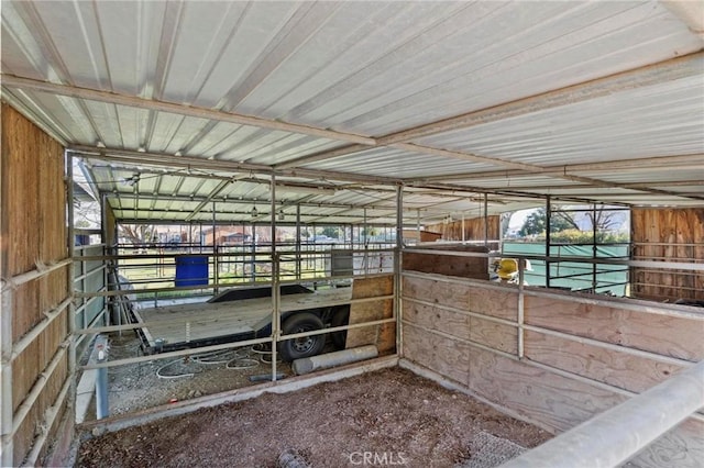 view of horse barn