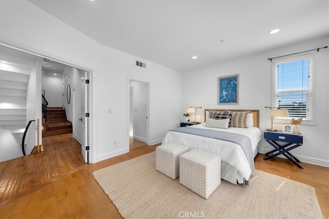 1612 Speyer Ln, Redondo Beach, CA 90278 - bedroom featuring light wood finished floors and recessed lighting