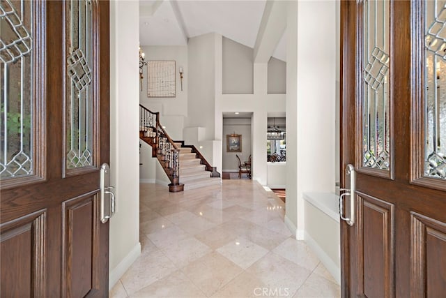 view of foyer entrance