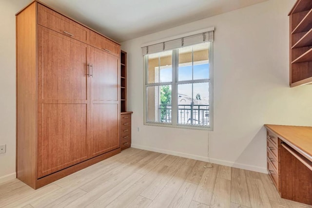 interior space featuring light hardwood / wood-style flooring