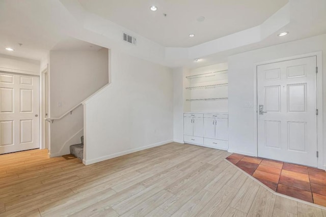 interior space with light wood-type flooring