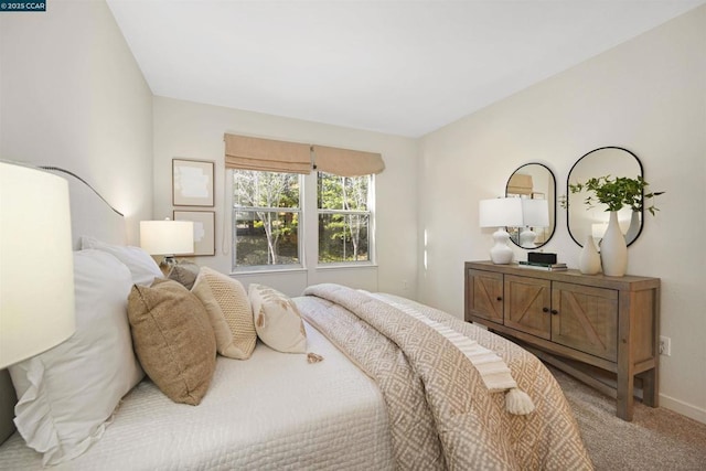 bedroom featuring carpet flooring