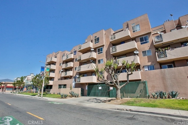 view of property with central AC unit