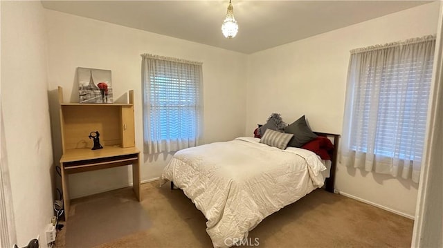 bedroom featuring carpet floors