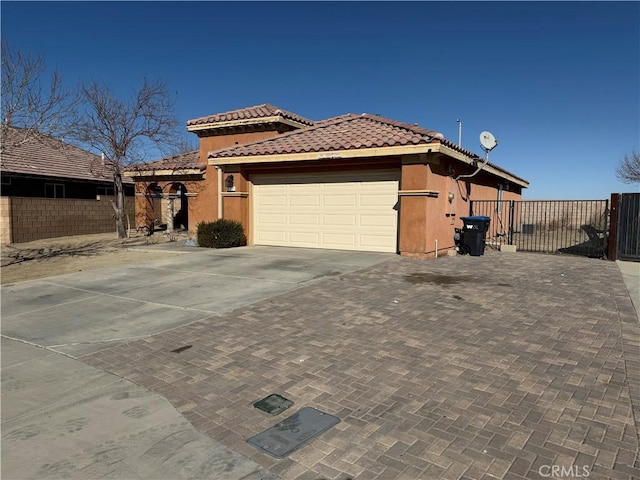 view of home's exterior featuring a garage