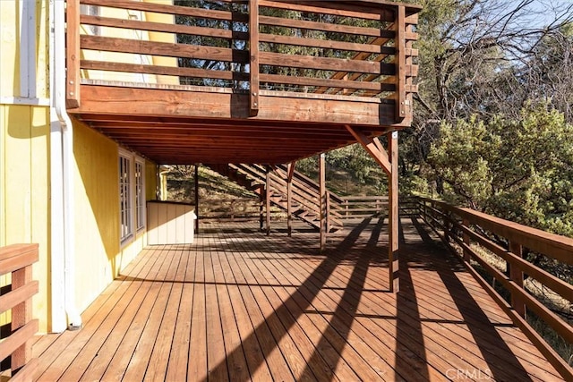 view of wooden terrace