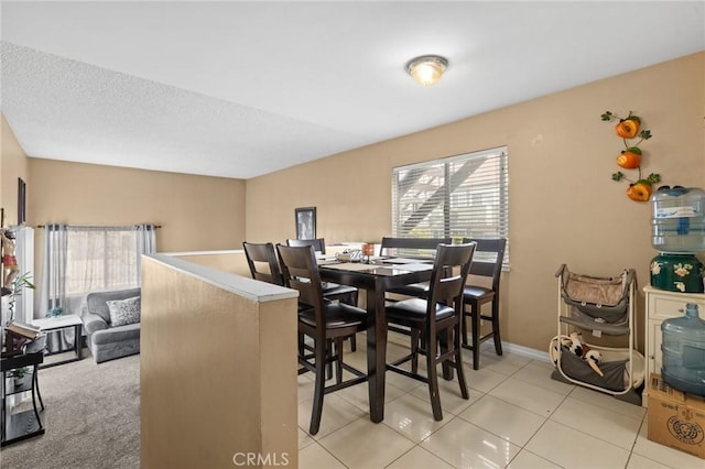 view of tiled dining area