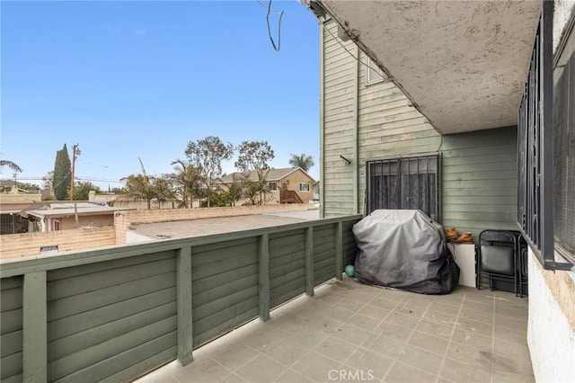 balcony with grilling area