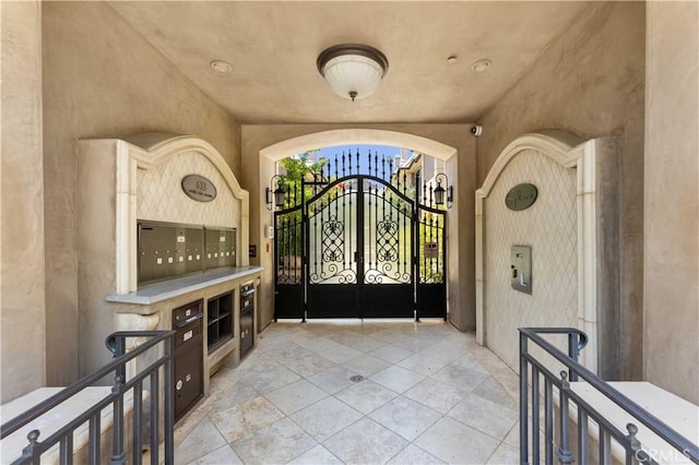 entryway with french doors