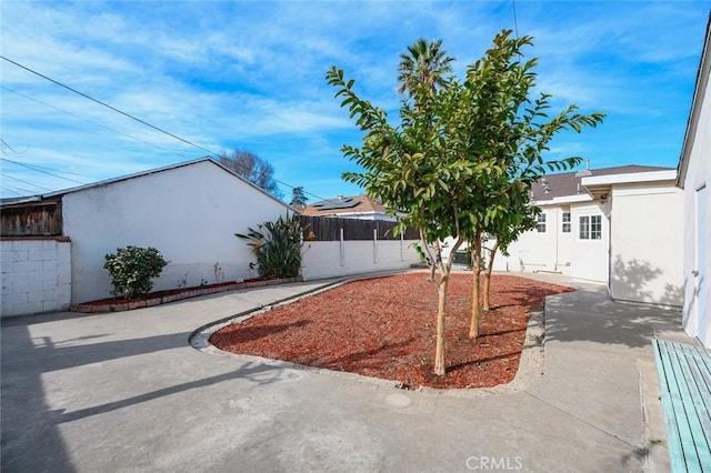 view of yard with a patio