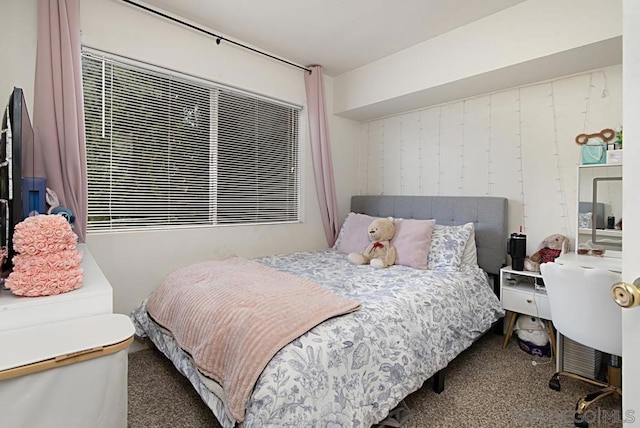 bedroom with carpet floors