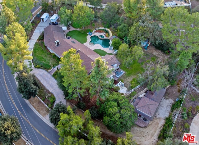 birds eye view of property