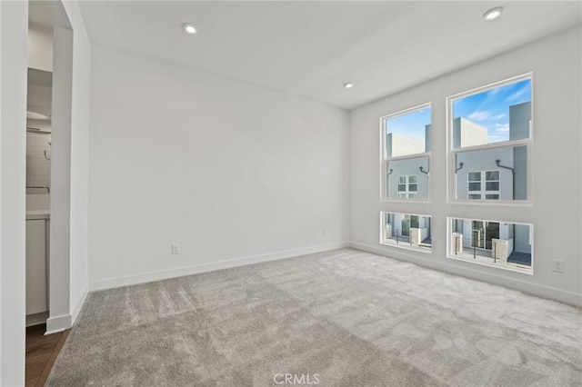 view of carpeted empty room