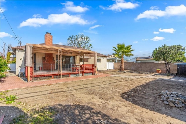 view of rear view of property