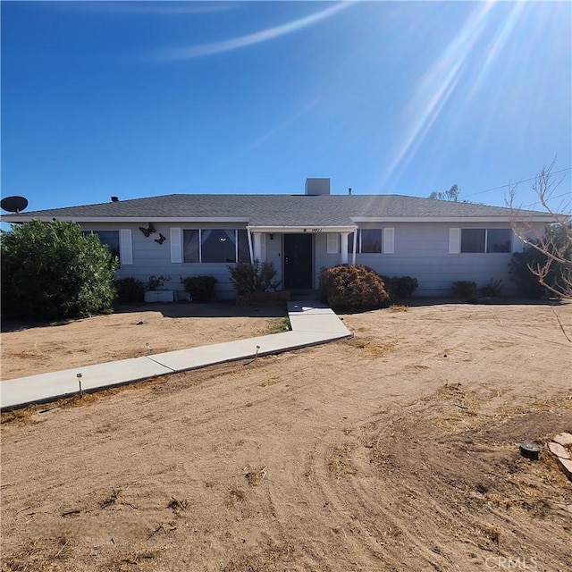 view of ranch-style home