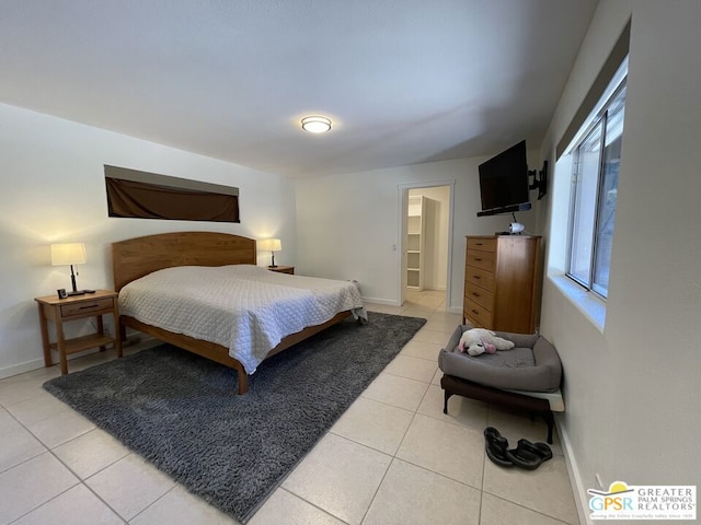 view of tiled bedroom