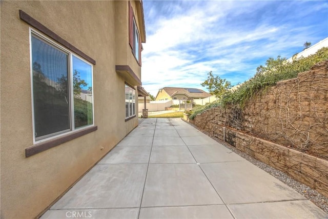 view of home's exterior featuring a patio