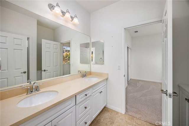 bathroom featuring vanity