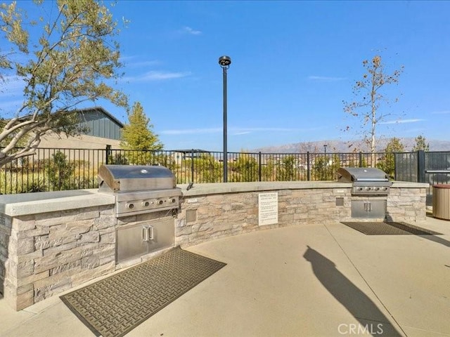 view of patio featuring area for grilling