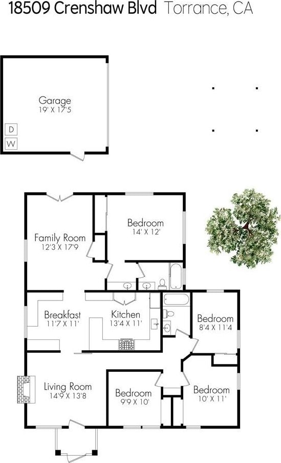 18509 Crenshaw Blvd, Torrance, CA 90504 - property floor plan
