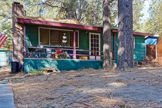 view of front of property