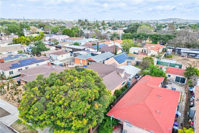 bird's eye view with a residential view