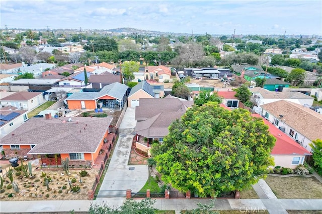 drone / aerial view with a residential view