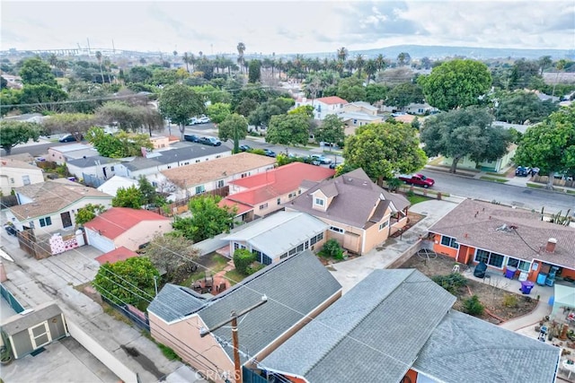 aerial view featuring a residential view