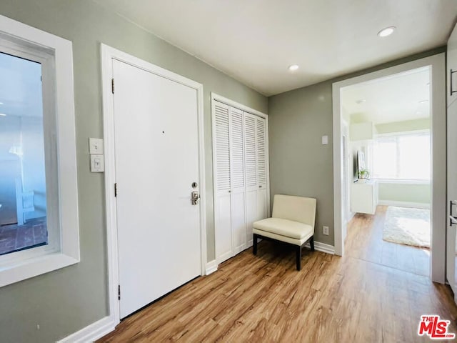 interior space featuring light hardwood / wood-style flooring