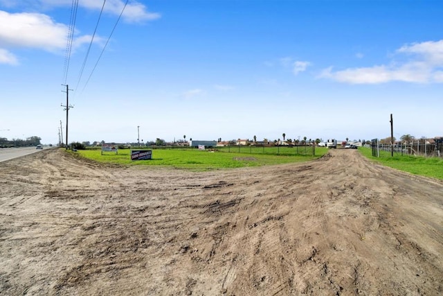 view of road featuring a rural view