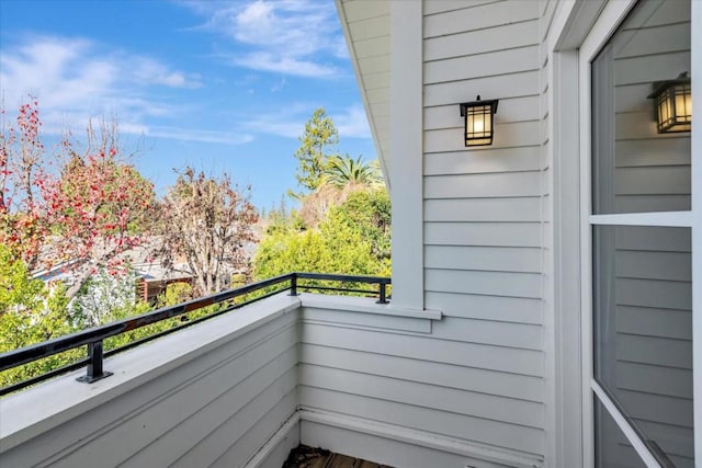 view of balcony