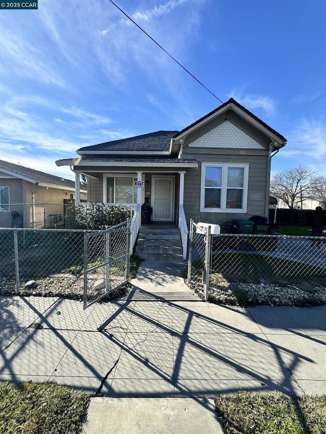 view of front of home