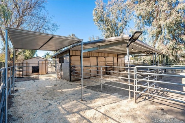 view of stable