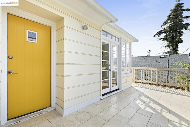 view of patio / terrace with french doors