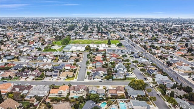 birds eye view of property featuring a residential view