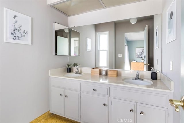 bathroom featuring vanity