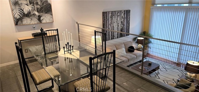 338 N Clybourn Ave, Burbank, CA 91505 - stairs with baseboards and tile patterned floors