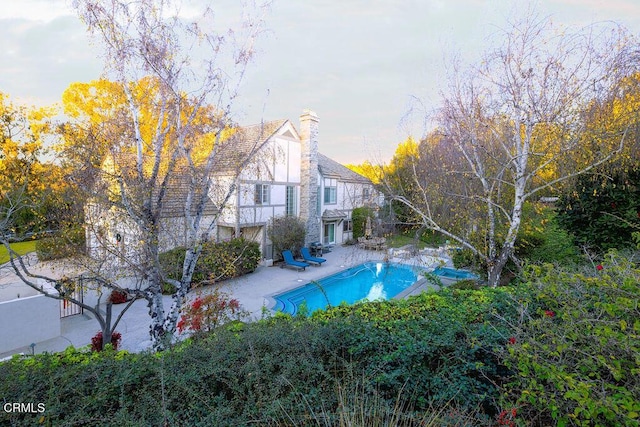 view of pool with a patio