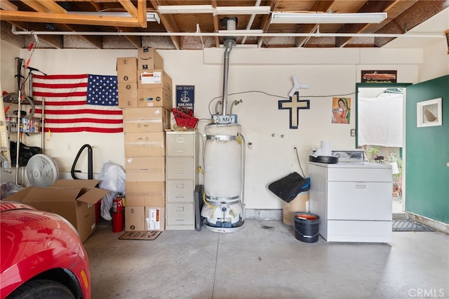 garage with washer / clothes dryer