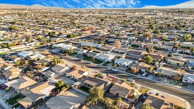 aerial view featuring a mountain view