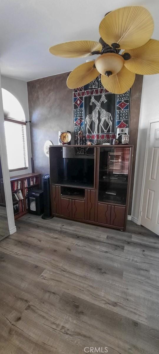 living room featuring hardwood / wood-style flooring