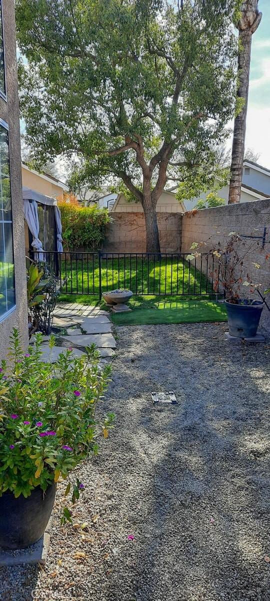 view of yard featuring a patio