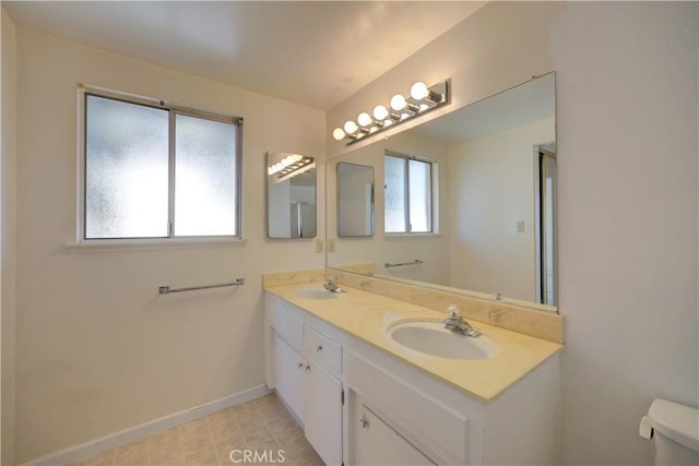 bathroom with vanity